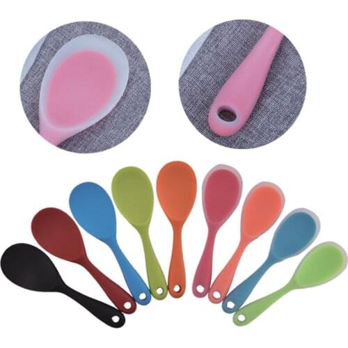 Non-stick Silicone Rice Paddle Rice Potato food Spoon Non-stick Eco-friendly Heat-resistant for Rice Mashed Potato