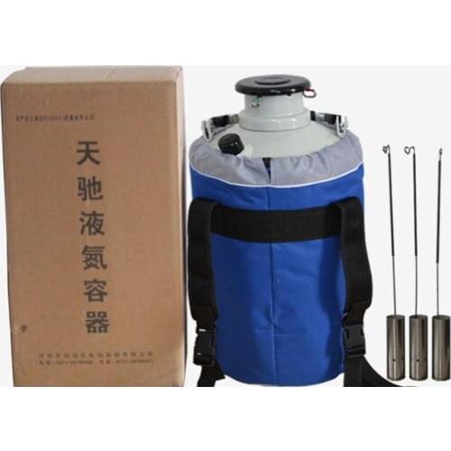 CE Free shipping 20L Cryogenic Liquid Nitrogen Container LN2 Tank Dewar with Sleeve