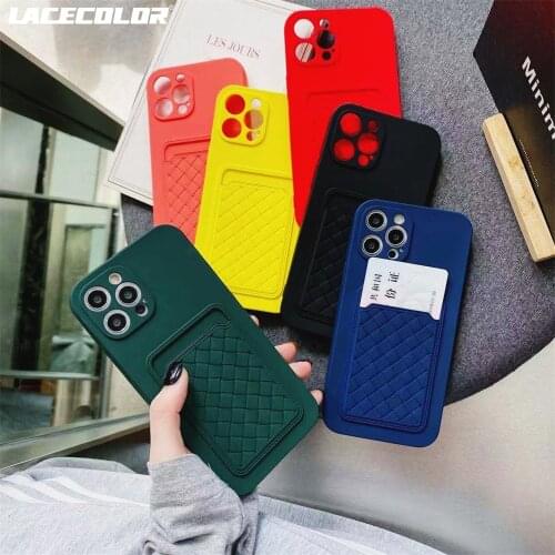 Solid Color Breathable Weaving Case For Redmi note 9 10 Pro Max 10S 9S 8 Redmi 9A 9C 9T 9 Prime M3 For MI 10T Card Holder Cover