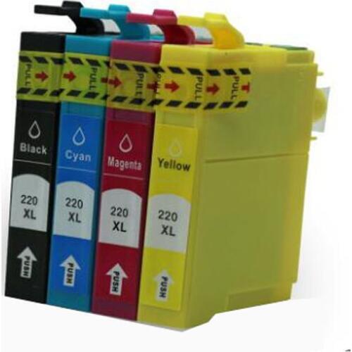 4 pcs ink cartridge T2201 T220 T220XL ink cartridge WF-2630 XP-320 XP-420 XP-424 ink cartridges T2201