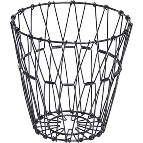 Black Foldable Storage Basket Fruit Snack Multi-shaped Multipurpose Holder