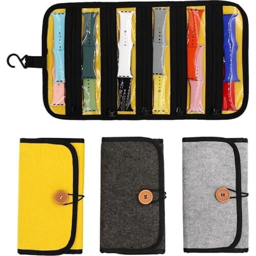 Travel Hanging Watch Organizer Watch Band Box Watch Strap Organizer for Apple Watch Case Watch Box Pouch Watch Band Storage Bag