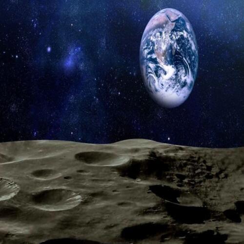 Dropshipping Colomac Wallpaper for Bedroom Walls Earth Moon Starry Sky 3d Wallpaper Living Room Wall Murals Papier Peint Mural