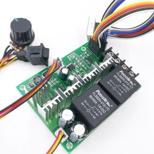 K1KA DC Motor Speed Controller DC10-55V Max 60A Electronic Speed Regulator 0~100% Digital Display Adjustable Input Module