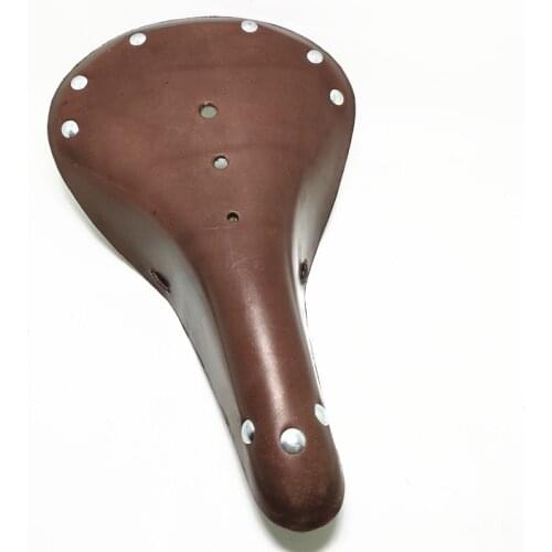 G98-C MTB Retro Vintage Bicycle Saddle Pure cowhide Leather Road Bike Mountain Cushion Cycling Saddle Bike Seat 28*17*5CM