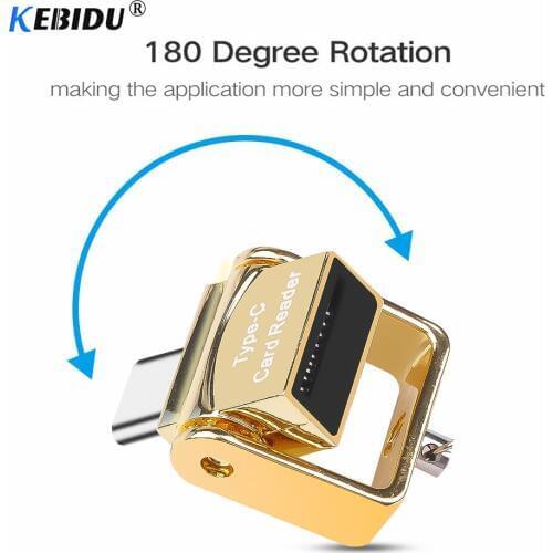 Kebidu Type C Card Reader Micro SD TF Memory For Macbook Pro Samsung S9 S8 Xiaomi 5 6 Cardreader For Micro SD/TF Microsd Laptop