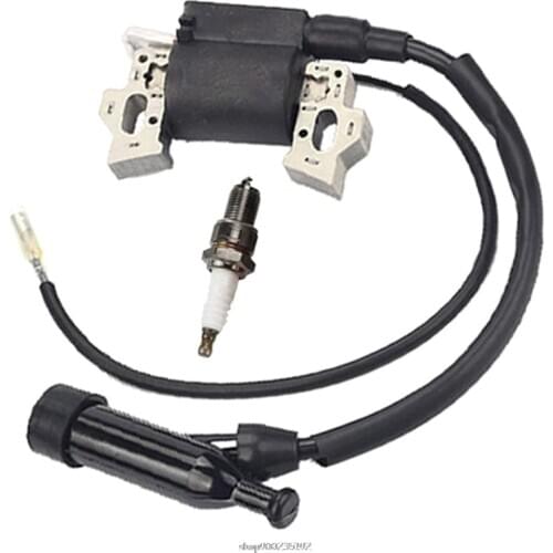 Ignition Coil for Honde Gx240 Gx270 Gx340 Gx390 8hp 9hp 11hp 13hp Engine Lawn Mower Tractor Generator w/Spark Plug O07 Dropship