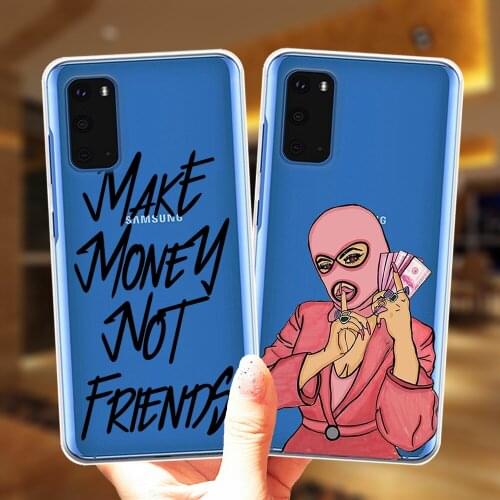 MAKE MONEY Not Friends Phone Case For Samsung Galaxy S21 S20 FE S9 S10 Plus S10E Note 20 Ultra 10 Pro Soft TPU Silicone Cover