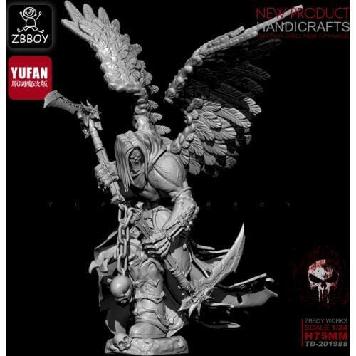 75MM1 / 24 Resin Kits death struck resin Soldier self-assembled TD-201988