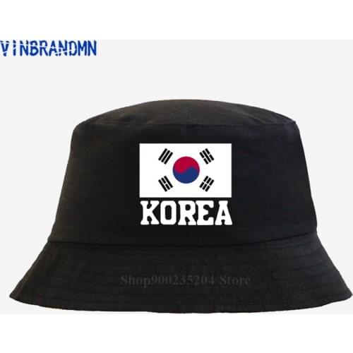 New summer Republic of Korea South Bucket hat man woman KOR hat nation team fishing hat 100% cotton meeting fan Korean flag hat