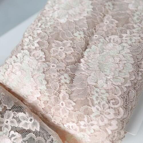 New 16cm 2Meters/lot Mesh Elastic Lace Big Flower Material X999