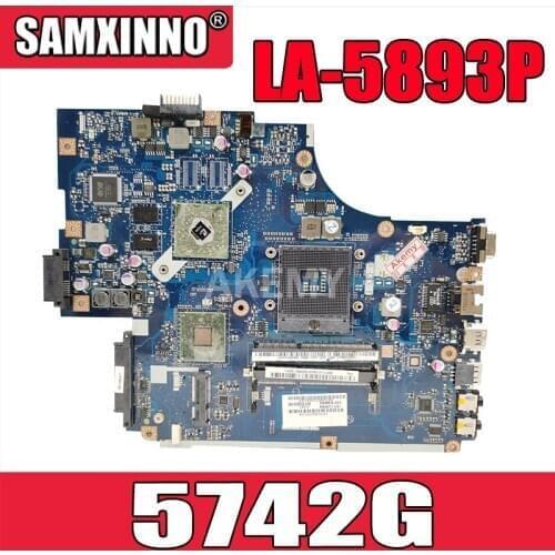LA-5891P LA-5893P LA-5894P motherboard For Acer Aspire 5742G 5740 5741 LA-5894P motherboard GT520M Test work 100% original