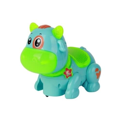 Plastic Sounding Educational Children Electronic Toys Cow Flashing Universal Voice Can Shine Fancy Initiation Toy Cars 2021