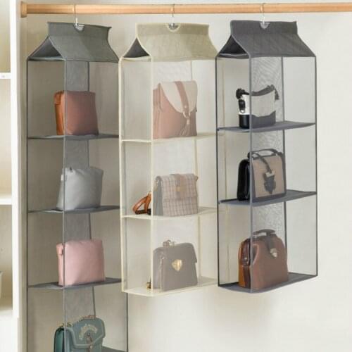 Hanging Large Closet Organizer Clear Bag Package Storage Double Sided Organizers Bedroom Wall s DA60SN