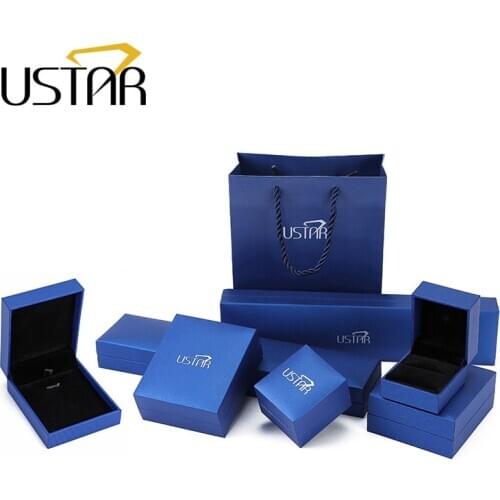 USTAR top quality Jewelry Gift Box for Rings & Stud Earrings & Necklace & Bracelets & Drop Earrings Packaging