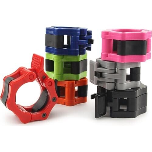 1Pair Barbell Lock 5cm Barbell Collar Clips Dumbbell Buckle Clamp Weight Lifting Bar Gym Dumbbell Accessories 50mm