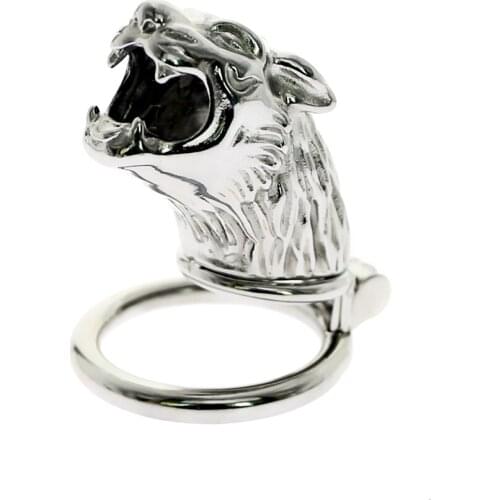 Lockable Penis Ring Penis Lock Stainless Steel Cock Cage Bird Chastity Device Belt Tool Restraint Sex Toys for Men 40/45/50mm