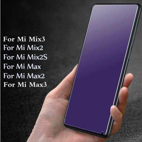 For Xiaomi Mi Max 2 3 Mix 2S Glass Matte Frosted Screen Protector for Xiaomi Mi Mix 2S Max 2 Anti blue Tempered Glass Mix2 Mix2s