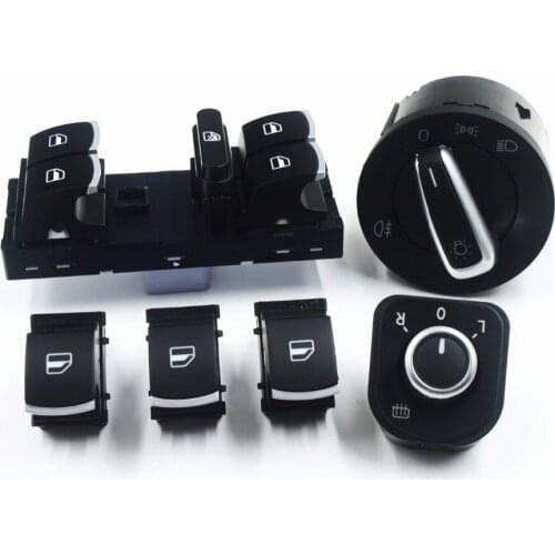 Mirror Headlight Fog Lamp Window Control Button Switch for Volkswagen VW jetta mk5 golf GTI 6 tiguan passat b6 B7 CC 3C8941431B