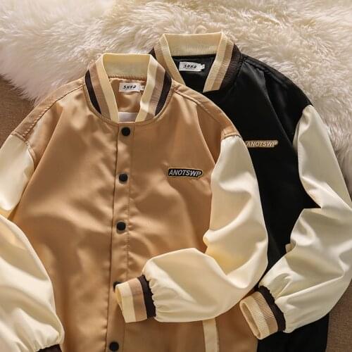 Women Coat Jackets Embroidery Baseball Uniform Long Sleeve Loose Casual Hip Hop Korean Harajuku Streetwear Female Coat Winter