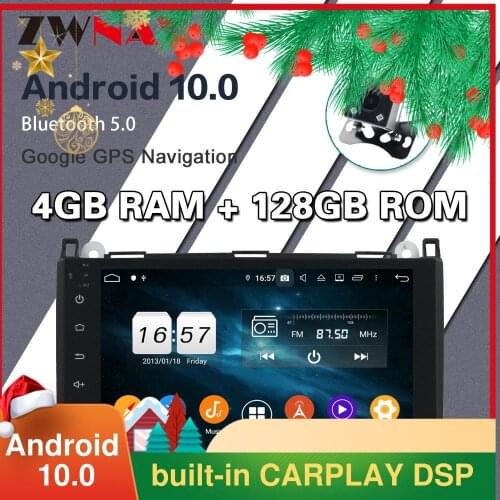 128GB Carplay Android 10 screen Car Multimedia DVD Player for BENZ B200 W169 GPS Navi BT Auto Radio Audio Music Stereo Head unit
