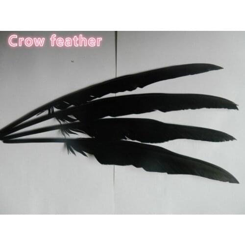 15pcs/bag Black crow feather Halloween party activities bar decoration supplies crafts jewelry making