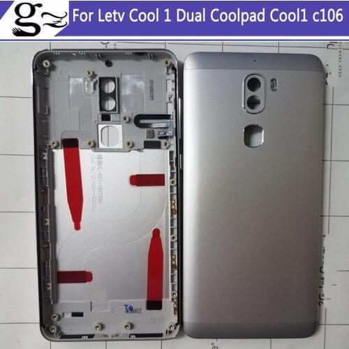 2PCS New Double Camera Battery Door Back Cover Housing Case For Letv Cool 1 Dual Coolpad Cool1 c106 + Power Volume Buttons