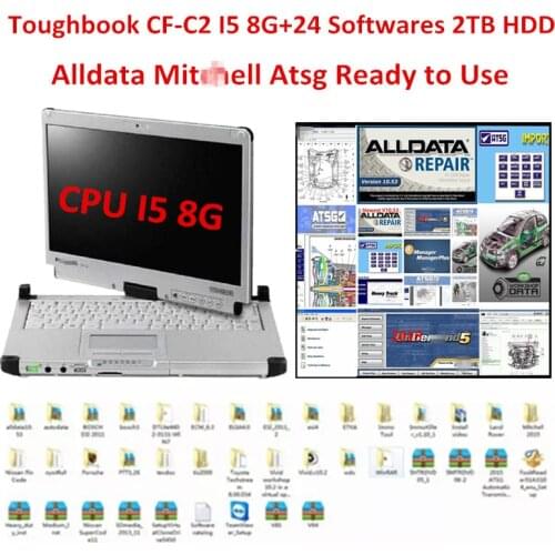 2021 Hot For Panasonic CF-C2 CF C2 Toughbook i5 8G with 1TB HDD Alldata Software v10.53 Mitch..ll 2015 ATSG 2017 Install Well