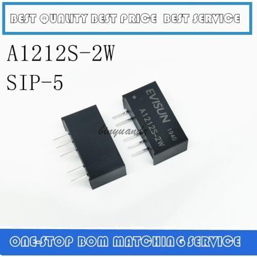 5PCS A1212S A1212S-2W New original dc-dc power module 12V dual output 12V isolated power supply dc dc converter