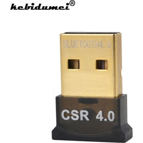 Kebidumei Mini USB 2.0 Bluetooth Version 4.0 Adapter Wireless Dongle EDR Adaptor 1-100M Rate: 3Mbps for Laptop Notebook Tablet