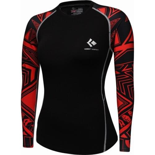 CODY LUNDIN 2020 New Design Women Compression Wear Tops Tight Long Sleeve Sports T-Shirts Women Gym Rashguard