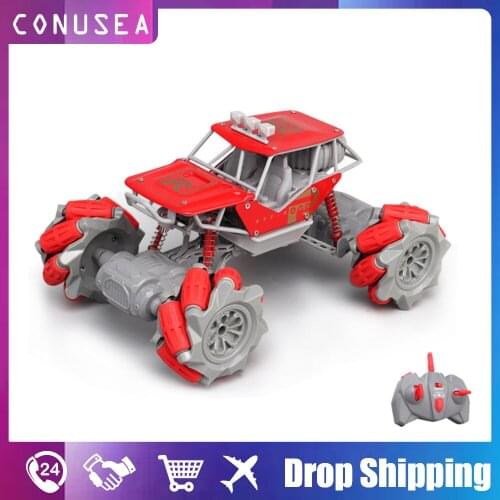 CONUSEA 1/12 RC Car 4WD Stunt Cars 2.4G Radio Control Toys Buggy drift High speed Trucks Off-Road Trucks Toys for boys Children