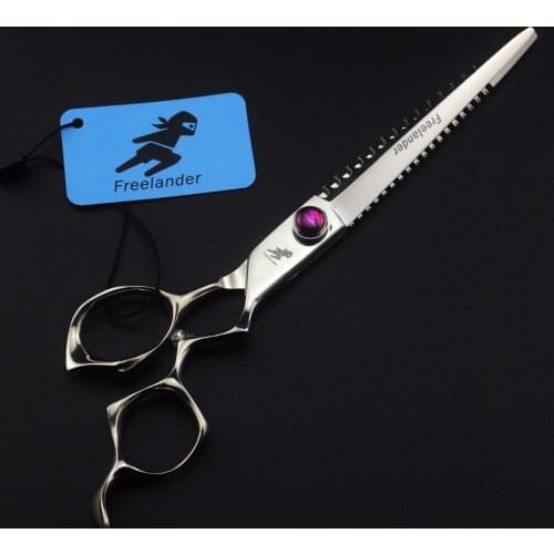 Freelander 7.0 inch curved handle imported high-end hairdressing scissors for pet grooming scissors