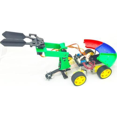 Garbage classification intelligent robot with Arduino Mega 3560 (Include size 3M x3M Map)