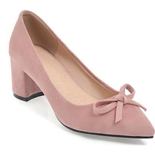 Vogue of new fund of 2018 age season grind arenaceous pointed high 43 womens shoes with thick with 40-18119