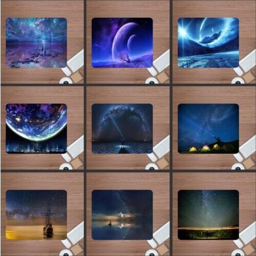 Mairuige beautiful starry sky mouse pad 220X180mm computer big sale cheapest rubber desk keyboard