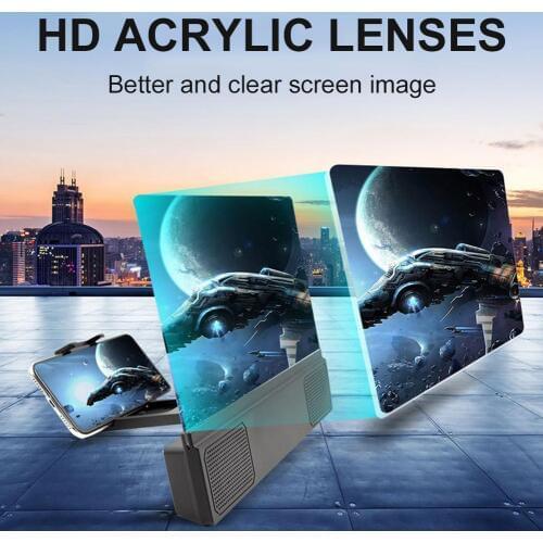 Mobile Phone Screen Amplifier Portable 12-Inch HD Screen Amplifiers