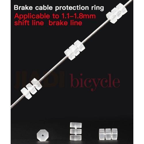 MUQZI 10PCS MTB Foldable Road Bike Brake Cable Silicone Ring Shifter Cable Tube Octagonal O-Ring Line Protection Ring