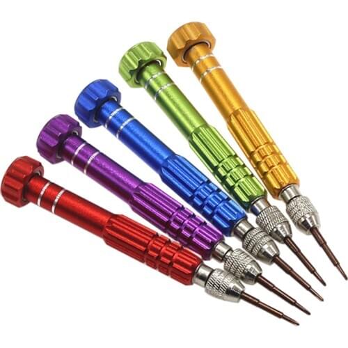 Multi-purpose Cell Phone Repair Kit 5-in-1 Screwdrivers Set Replacement for iPhone 5 Cutter Heads
