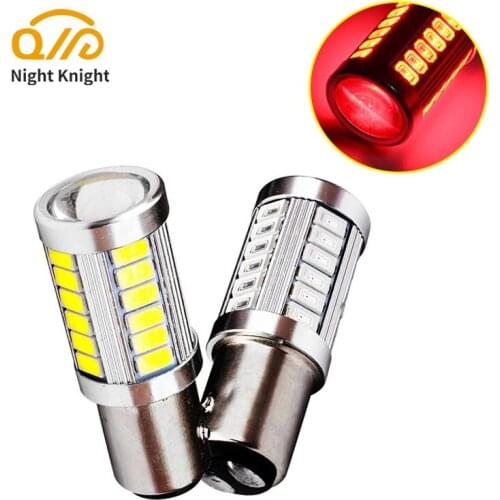 Night knight Car Brake Turn Lights 33 SMD 1157 P21/5W BAY15D 5630 5730 LED Bulbs 3 Times Strobe Auto Fog Lamps DRL 12V