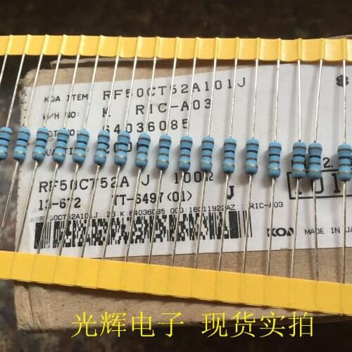 Original new 100% RF50CT52A101J 1/2W 100R 5% oxide film color ring resistance (Inductor)
