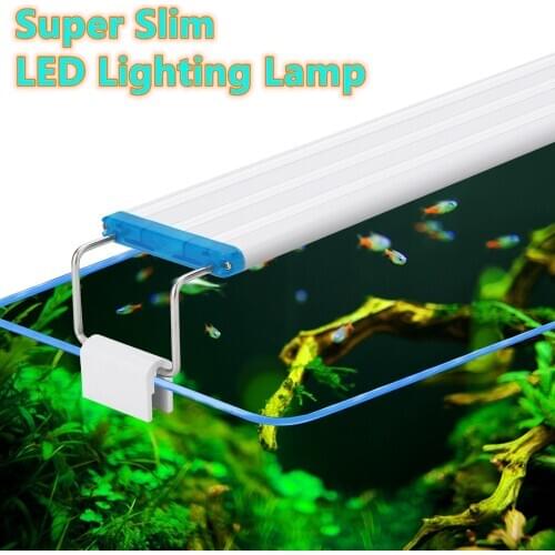18-58CM Extensible Super Slim Aquarium LED Lighting Lamp Aquatic Plant Fish Tank LED Light Aquarium Light Lighting Lamp
