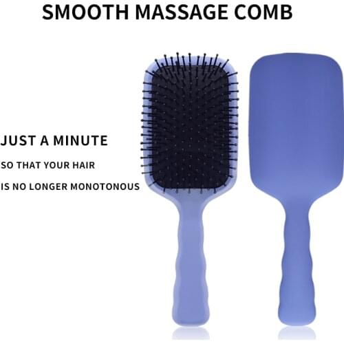 Rubber Handle Custom Hair Brush Comb Professional Detangle Detangling Wet And Dry Air Cushion Hair Brushes For Women