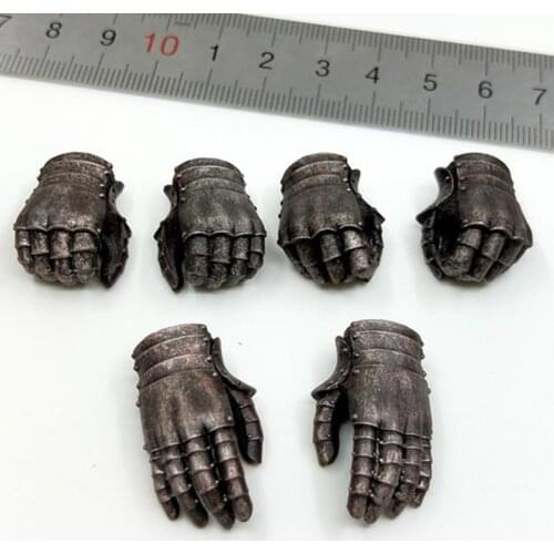 TBLeague 1/6th PL2020-173 C Knight Of Fire Black Version 6PCS/SET Hand Models For Usual 12 inch Doll Soldier Collect