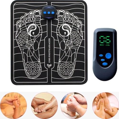 EMS Foot Massage Electric Intelligent Pulse Acupuncture USB Charging Improve Blood Circulation Relieve Ache Pain Health Care Pad