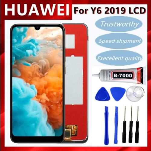 Original LCD for Huawei Y6 2019 LCD Display Touch Screen For Huawei Y6 Prime 2019 LCD MRD-LX1f LX1 LX2 LX3 L21 L22 Y6 Pro 2019