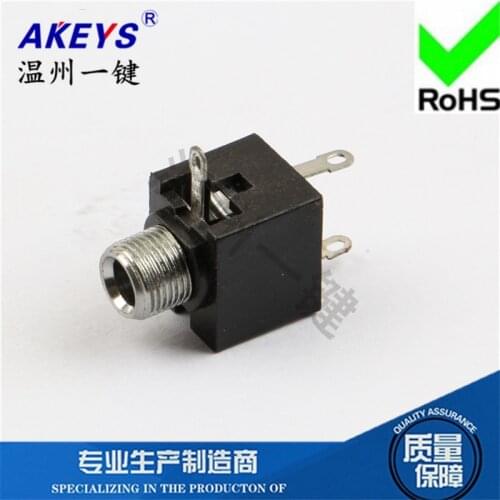 10 pcs PJ-301M power socket 3.5 headphone socket 3 foot socket without fixed foot 3.5MM socket base