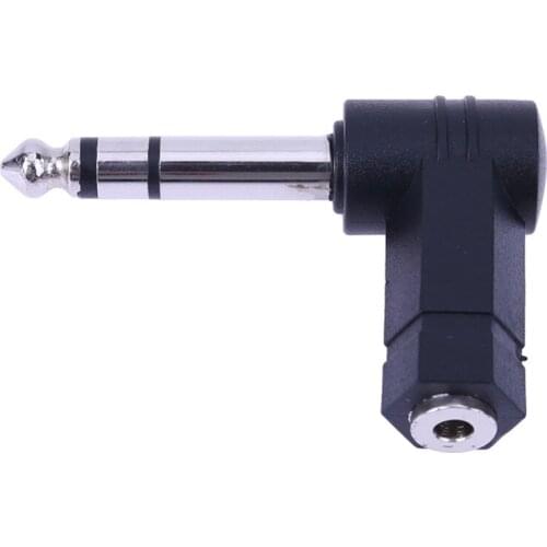 2PCS 3.5-to-6.35/6.5mm 1/4" Mono Jack Stereo Speaker Audio Adapter Plug 3.5mm TRS Connector Converter AUX Headphone Cable