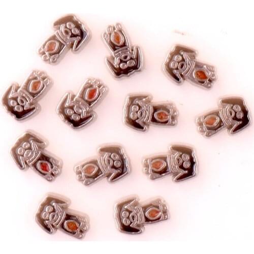 20pcs/lot Lovely Black Pet Dog floating charms for living memory glass floating locket charms DIY jewelry F1018