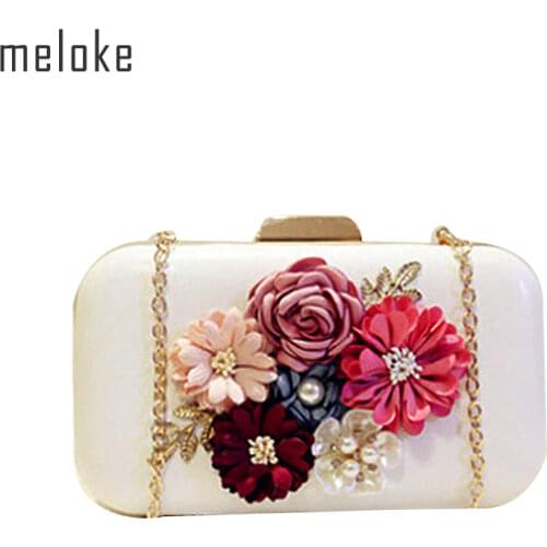 2020 fashion women handmade flowers wedding dinner clutch wallets luxury clutch mini bags purse drop shipping MN696